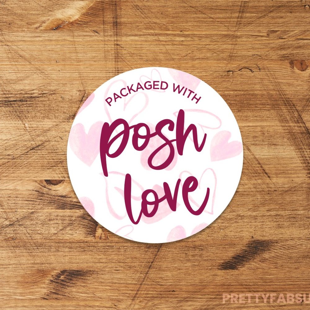 Packaged with Posh Love Circle Stickers